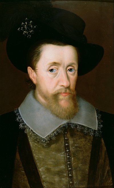 Retrato de Jacobo VI de Escocia y I de Inglaterra (1566-1625) de John de Critz